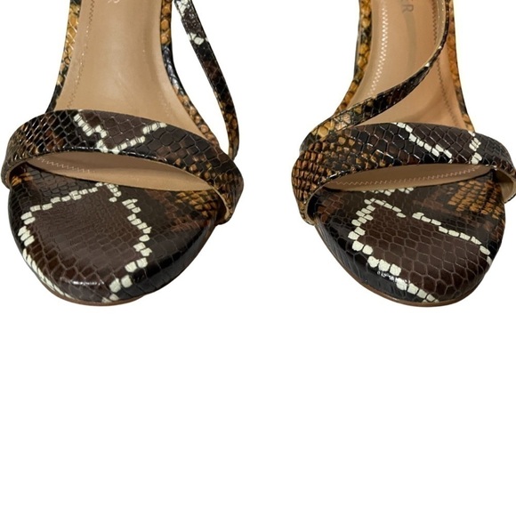 Gibson Latimer Snake Print Strappy Heels - Picture 3 of 13